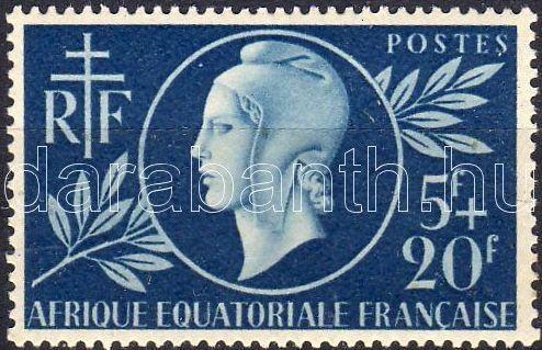 French Equatorial Africa stamp Mutual aid MNH 1944 Mi 244 WS5958