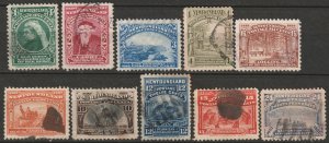 Newfoundland 1897 Sc 61-4,66-71 partial set used