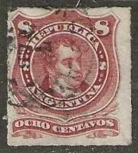 Argentina Sc. 34 used. 1877.  (A1034)
