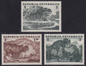 Austria - 1962 - Scott #685-687 - MNH - Forests