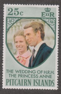 Pitcairn Islands 136 Princess Anne's Wedding Issue 1973