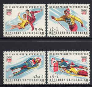 AUSTRIA SG1747/50 1975 WINTER OLYMPIC GAMES MNH