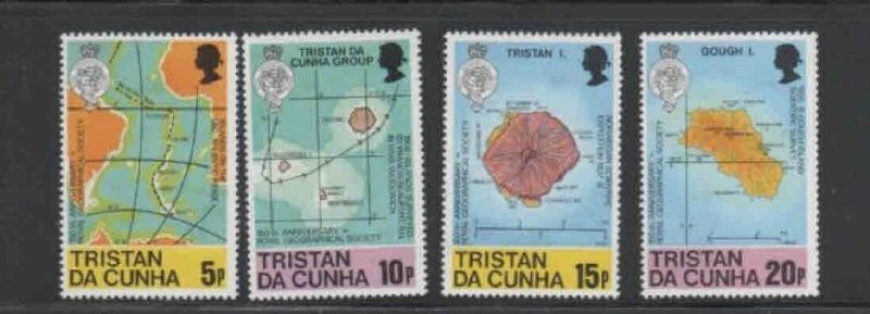 TRISTAN DA CUNHA #283-286 1980 ROYl GEOGRAPHICAL SOCIET MINT VF NH O.G aa