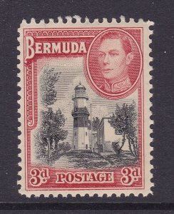 Bermuda Scott 121 1938 KGVI Lighthouse F/VF MNH. Scott $16 as hinged.