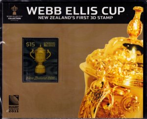 New Zealand 2011 Webb Ellis Cup 3D Stamp Mint MNH Pack SC 2372