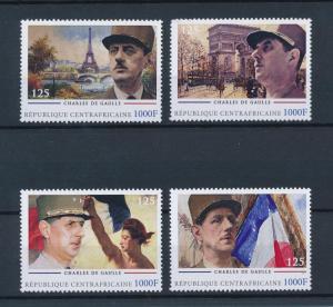 [81343] Central African Republic 2011 Charles de Gaulle Paris MNH