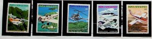 Papua New Guinea Sc 540-4 MNH SET of 1981 - Missionary Aviation