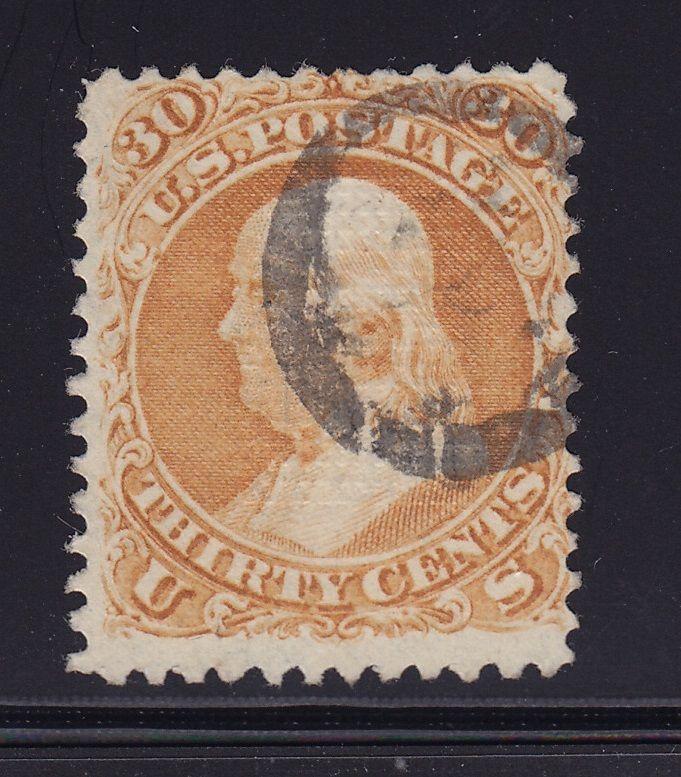 100 F-VF used neat fancy cancel with nice color cv $ 950 ! see pic !