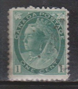 CANADA Scott # 75 Used - Queen Victoria Numeral Issue