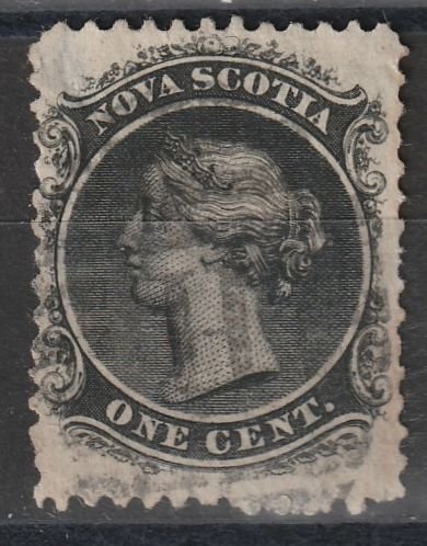 Nova Scotia SC#8 Used with small top thin  (~1703)