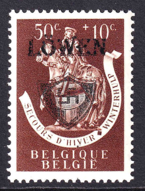 BELGIUM B334 WW2 LÖWEN OVERPRINT OG NH U/M VF BEAUTIFUL GUM