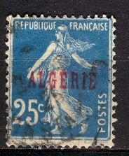 Algeria; 1924: Sc. # 13: Used Single Stamp