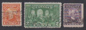 Canada - 1927 - SC 141-42, 144 - Used