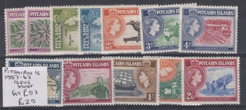 Pitcairn Islands QEII 1957 Set To 2s 6d SG18/28 MNH BP14434