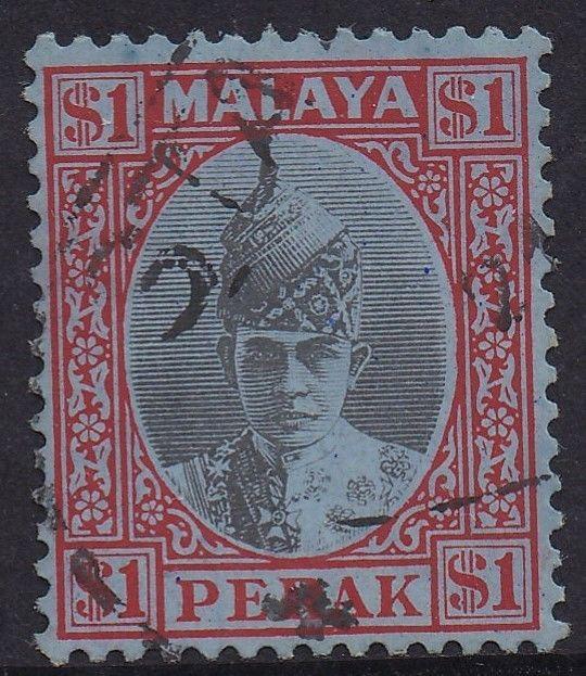 PERAK 1938 SULTAN $1 USED 