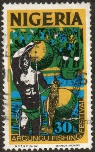 Nigeria 303A  - Used - 30k Argunga Fishing Festival (See Desc) (1983) (cv $9.15)