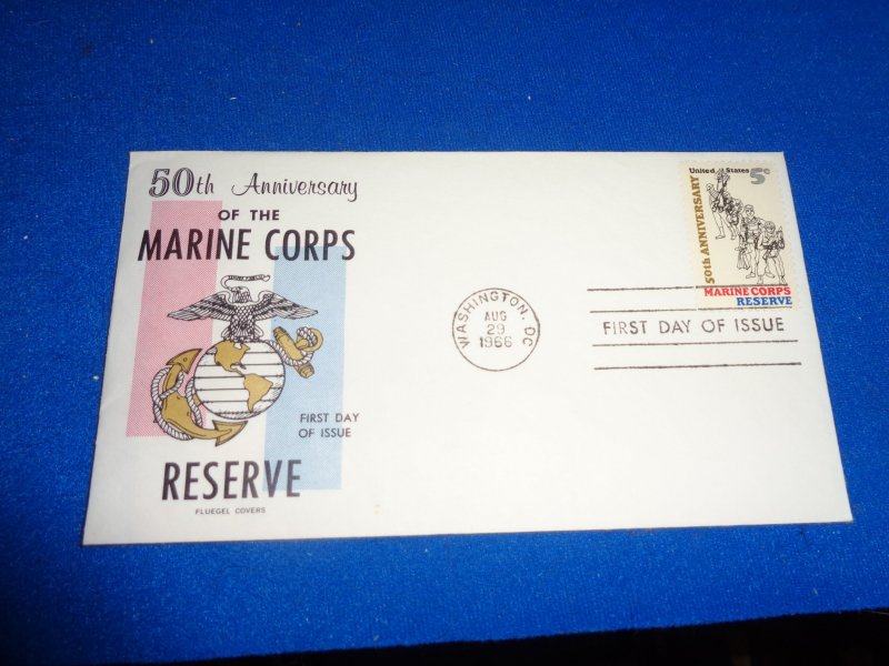 FLEUGEL MULTI COLORED CACHET FDC:  US SCOTT#  1315