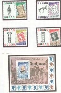 St. Lucia #473-481 Mint (NH) Single (Complete Set)