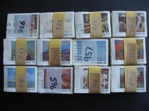 Canada Day wholesale 1982 art set Sc 955-66 100 used sets in bundles