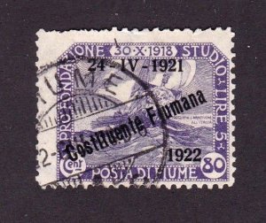 Fiume stamp #167, used, SCV $3.25