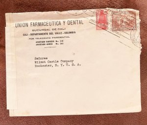 D)1939, COLOMBIA, UNION PHARMACEUTICA Y DENTAL CIRCULATED LETTER FROM COLOMBIA