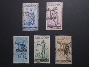 ​ITALIY-VERY OLD -OLYMPIC GAMES USED STAMPS VERY FINE WE SHIP TO WORLD WIDE