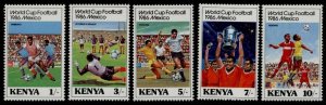 Kenya 369-73 MNH World Cup Soccer Championships