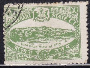 India Charkhari 31 Used 1931 Charkhari City