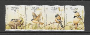 BIRDS - PORTUGAL-AZORES #388a  BULL FINCH  WWF   MNH