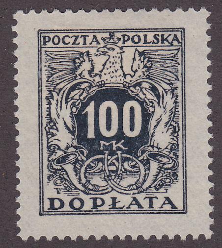 Poland J52 Polish Eagle Arms & Post Horns 1923