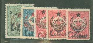 Turkey/Cilicia #65-67/69 Unused