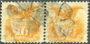 #116 HORIZ PAIR W/ GEOMETRIC CANCELS CV $350+ BM8037