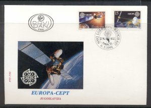 Yugoslavia 1991 Europa Man in Space FDC