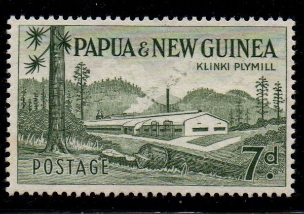 Papua New Guinea 142 1958 7d Klinki Plymill  stamp mint NH