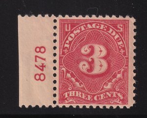 1917 Postage Due 3c Sc J63 MLH OG single 8478 Hebert CV $25
