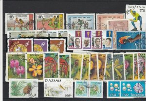 Tanzania Mixed Subject Stamps including Flowers Ref 24946