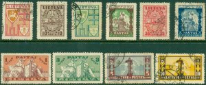 LITHUANIA 286-295 USED CV $6.20 BIN $3.00