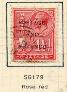 Malta 1928 Early Issue Fine Used 1/5d. Optd NW-156964