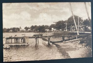 1925 Apia Samoa RPPC Postcard Cover To Jugenheim Germany Port View