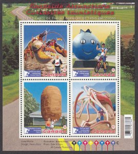 Canada - #2484  Roadside Attractions (2011) Souvenir Sheet - MNH