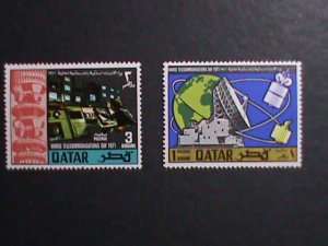 ​QATAR-1971 SC# 244//246 3RD WORLD TELECOMMUNICATION DAY  MINT VERY FINE