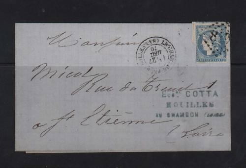 France #43 Used Rarity Cover Showpiece