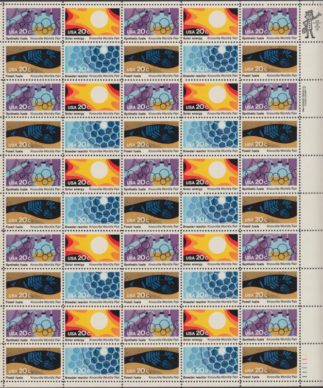 US #2006-09  Knoxville World Fair  Full sheet of 50  MNH