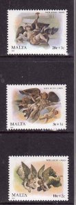 Malta-Scott#B66-8-unused NH set-Christmas-Angels-1989-