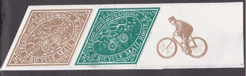 Fresno & San Francisco Bicycle Mail Route, Labels