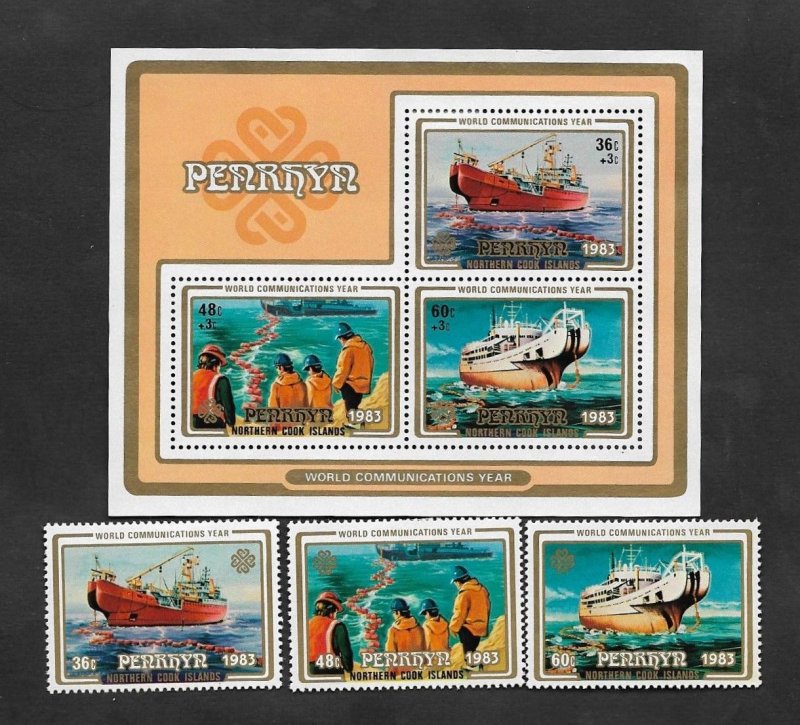 SD)1983 PENRHYN ISLAND  INTERNATIONAL YEAR OF COMMUNICATIONS, SOUVENIR SHEE