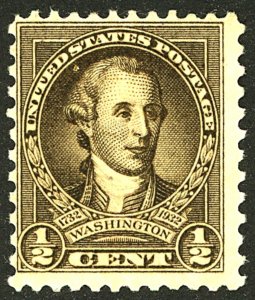 U.S. #704 MINT OG LH THIN