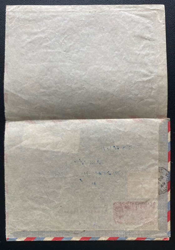 1949 Ljubljana Yugoslavia Air Letter Registered Cover To Ontario Canada