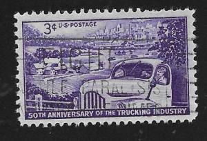 SC# 1025 - (3c) - 50th Anniv. Trucking Industry, used