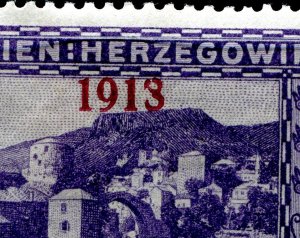 Bosnia and Herzegovina 1918 MH ERROR in Overprint  6694